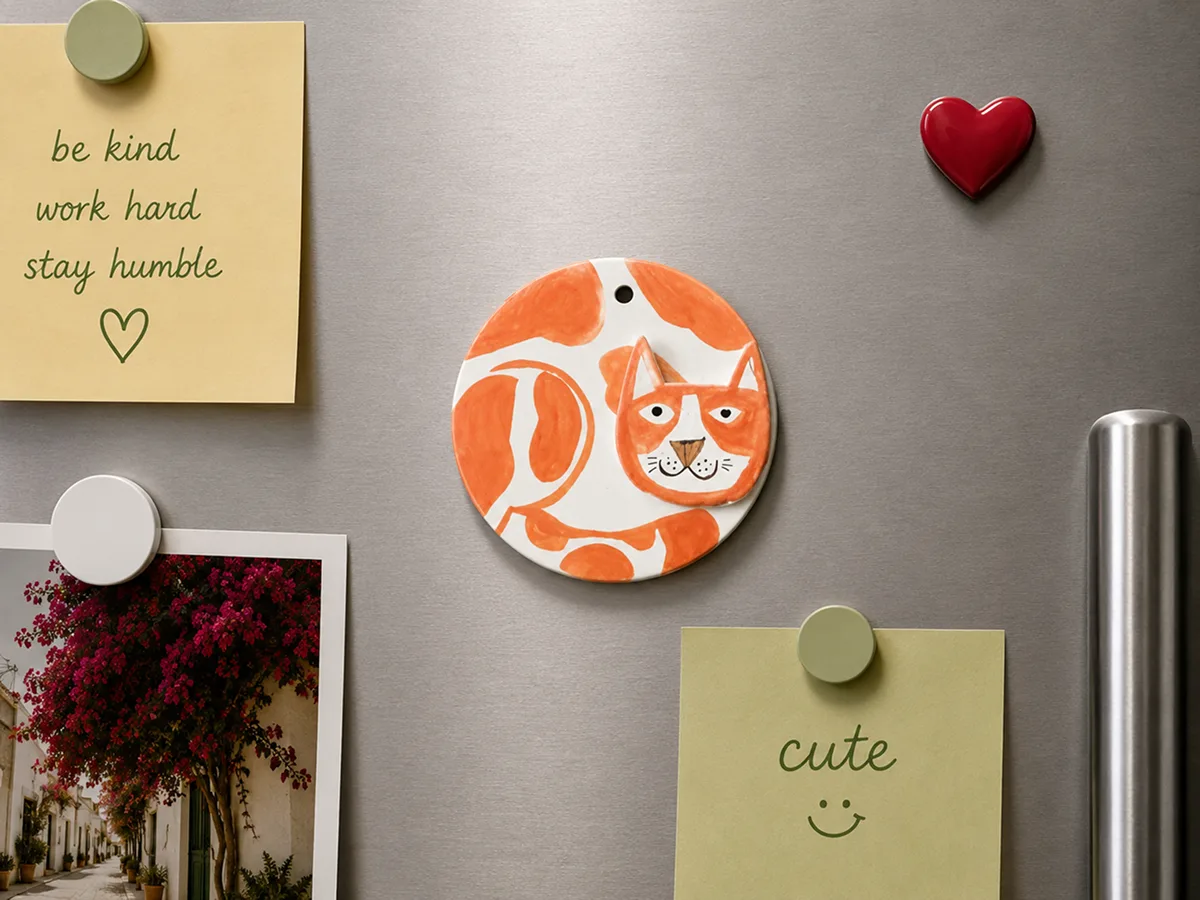 The Bookworm Art Magnet